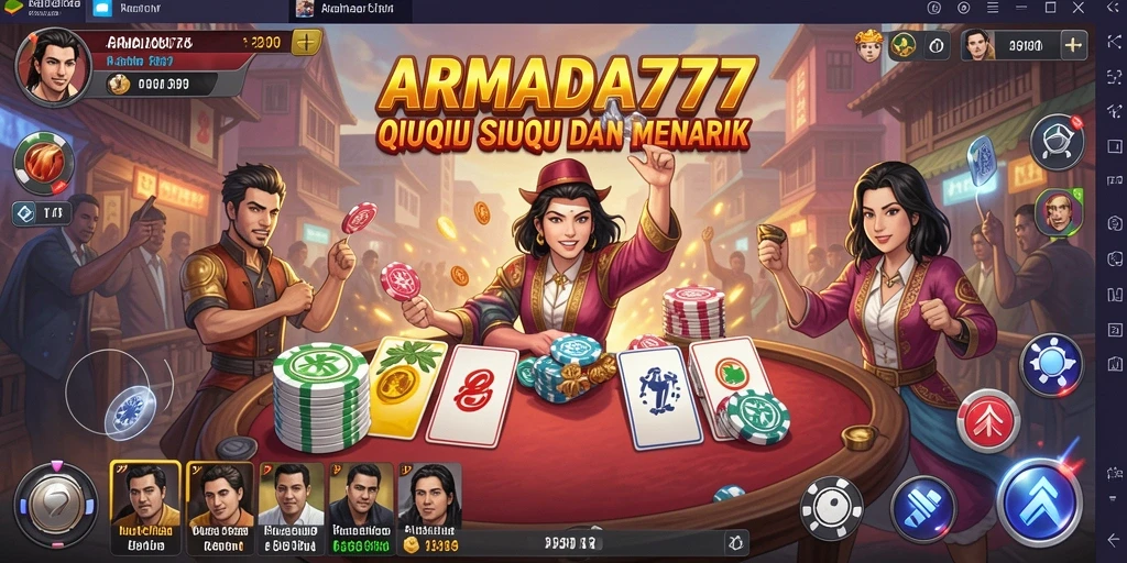 Tampilan gameplay QiuQiu yang menarik di ARMADA777.