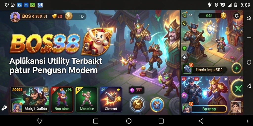 Screenshot utama BOS88 dengan tampilan antarmuka yang intuitif.