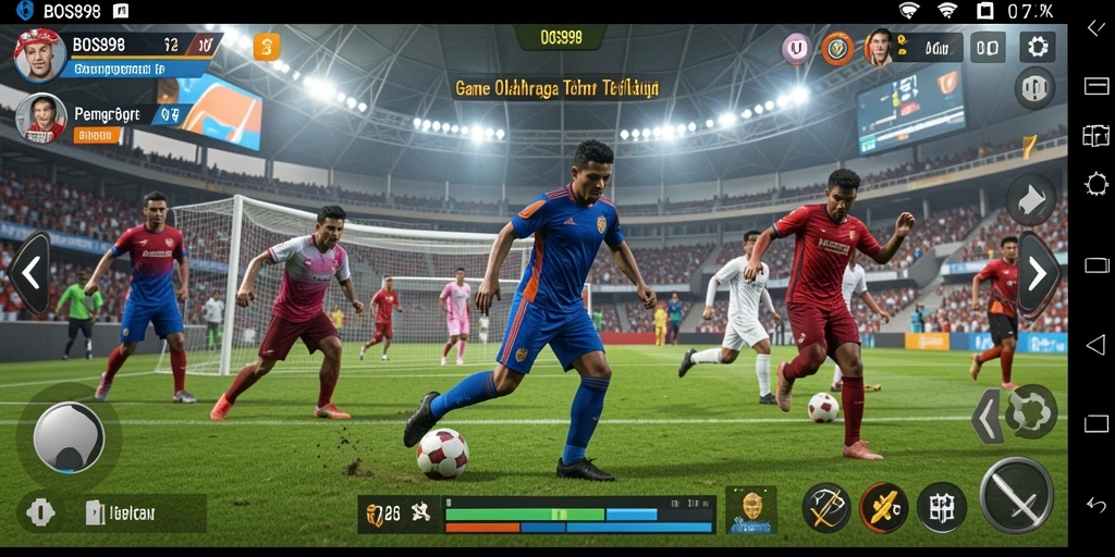 Tampilan menakjubkan dari gameplay olahraga yang seru di BOS898.