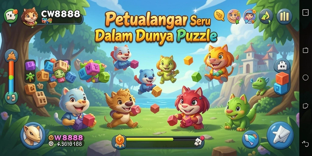 Tampilan gameplay seru dan menantang di CW8888.