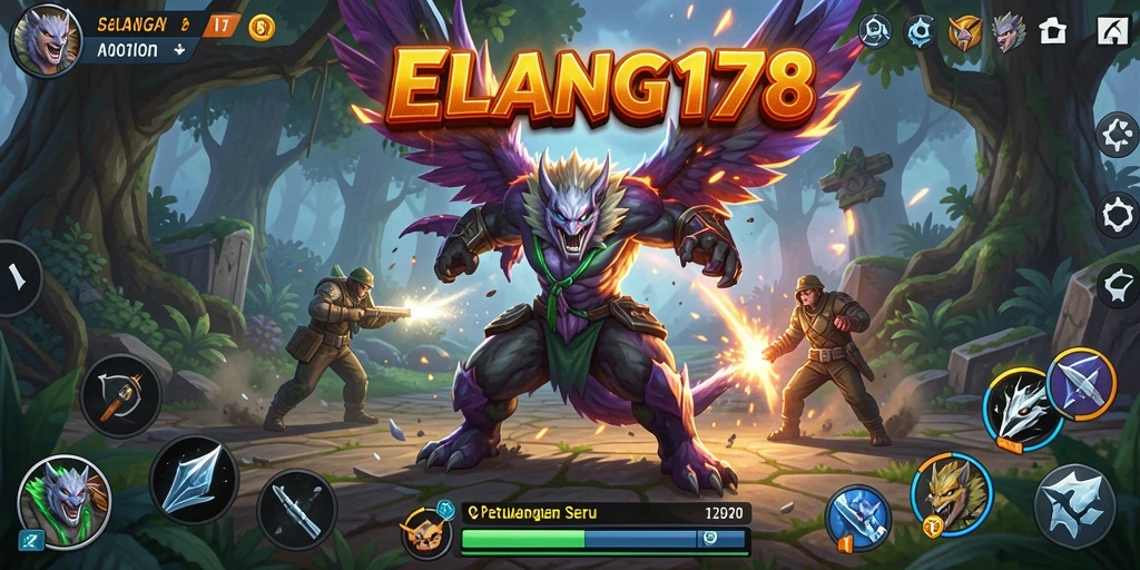 Screenshot menampilkan aksi seru dalam game ELANG178 dengan gameplay yang intens.