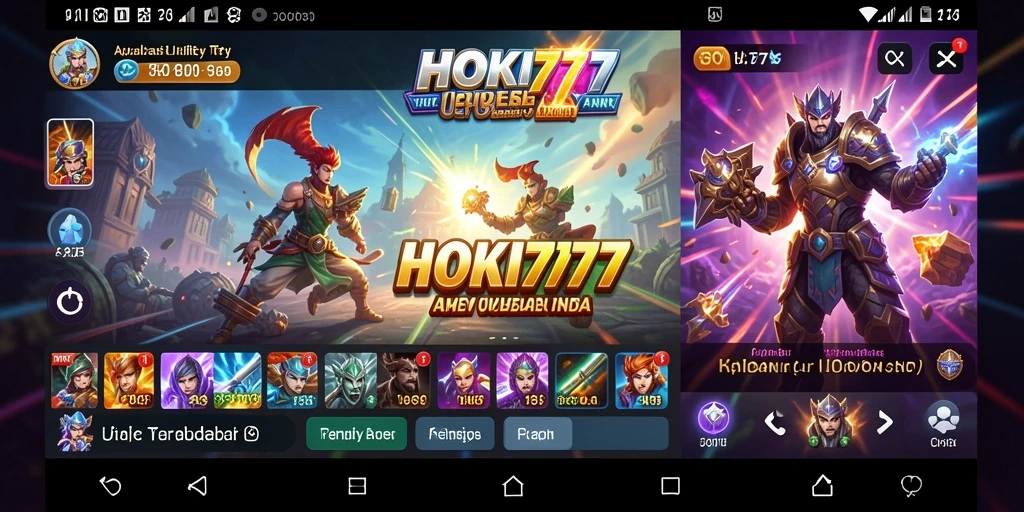 Tampilan antarmuka utama HOKI777 yang intuitif dan fungsional.