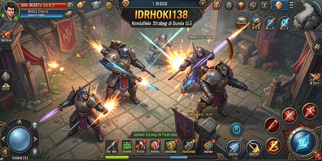 Screenshot gameplay <strong>IDRHOKI138</strong> yang menunjukkan strategi pertempuran di arena.