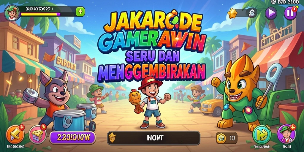 Menampilkan gameplay seru dan penuh tantangan dalam JAKARTAWIN.