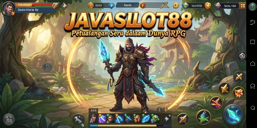 Tampilan menarik dari gameplay RPG JAVASLOT88.