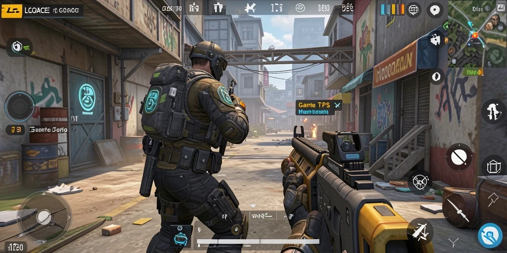 Screenshot gameplay menampilkan aksi pertempuran yang intens di LGOACE.