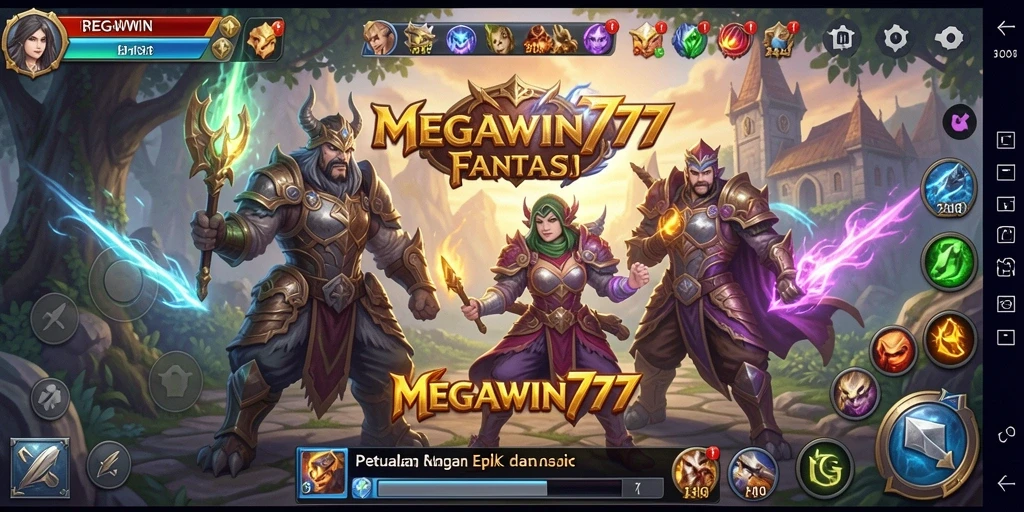 Tampilan permainan RPG mendalam dari MEGAWIN777 yang menakjubkan.