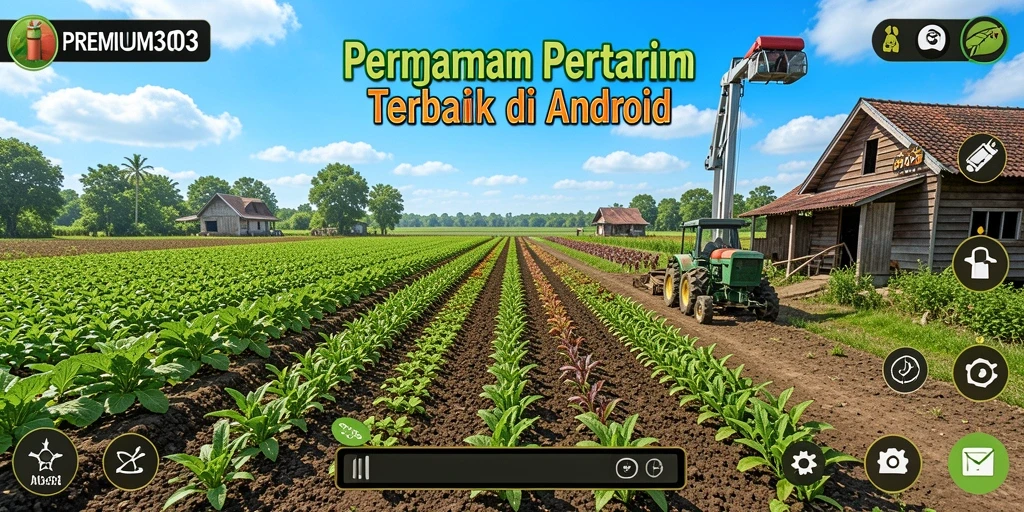 Screenshot menampilkan gameplay pertanian yang seru dan interaktif.