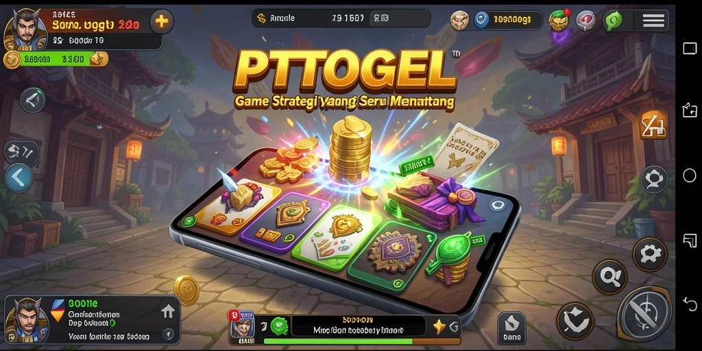 Tampilan gameplay PTTOGEL saat pemain mengatur strategi