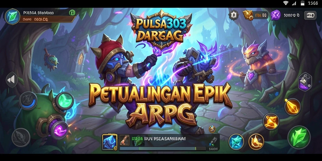 Screenshot PULSA303 menampilkan gameplay seru dalam pertarungan ARPG.