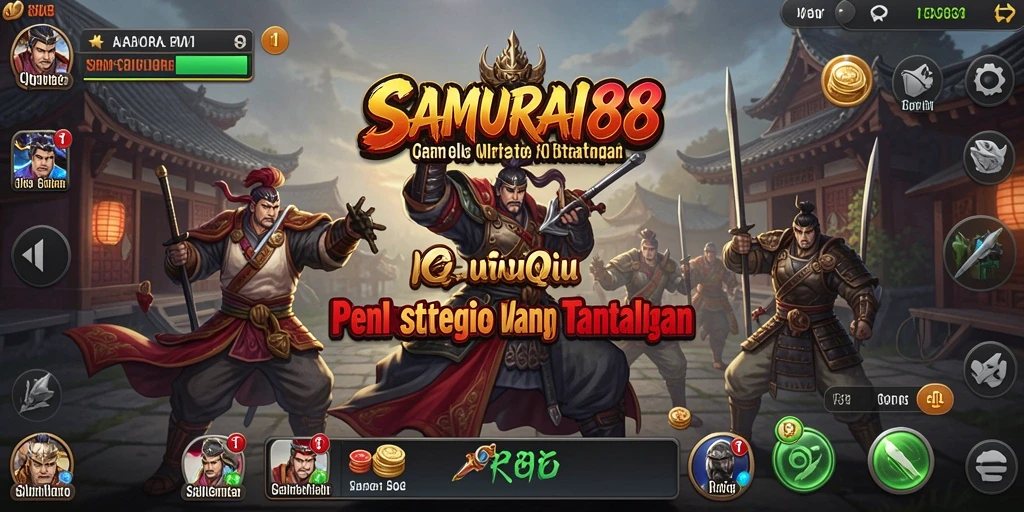 Screenshot gameplay QiuQiu SAMURAI88 yang menarik.