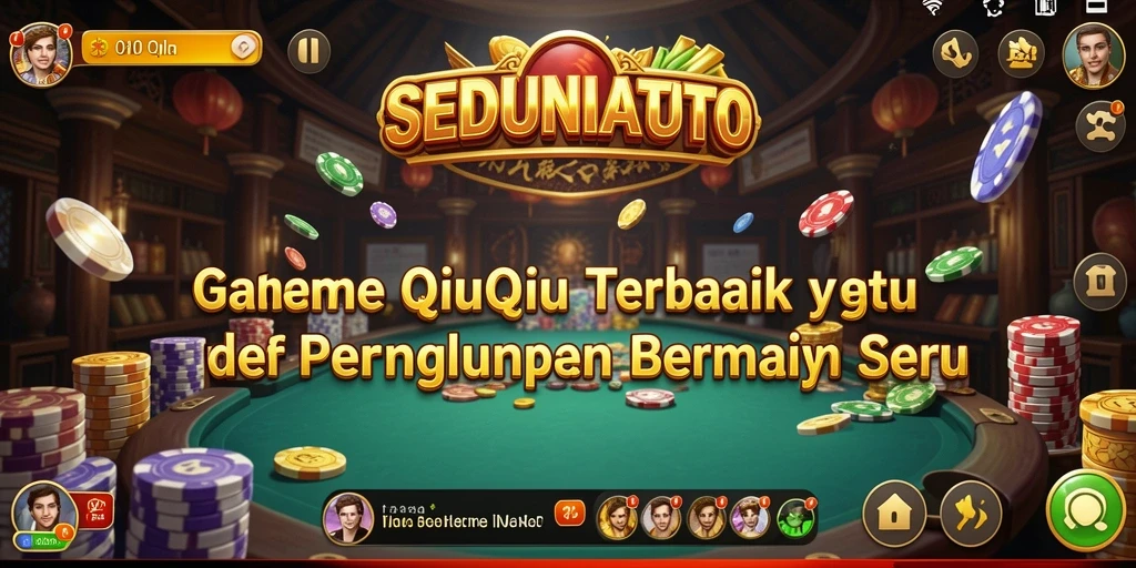 Tampilan gameplay seru dari SEDUNIATOTO dalam bermain QiuQiu.