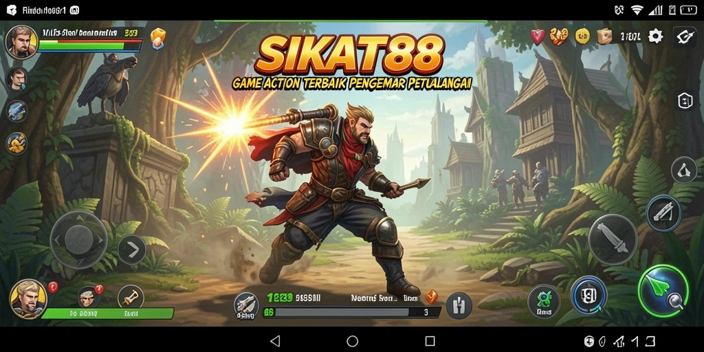 Screenshot gameplay SIKAT88 menunjukkan aksi mendebarkan dan grafis menawan.