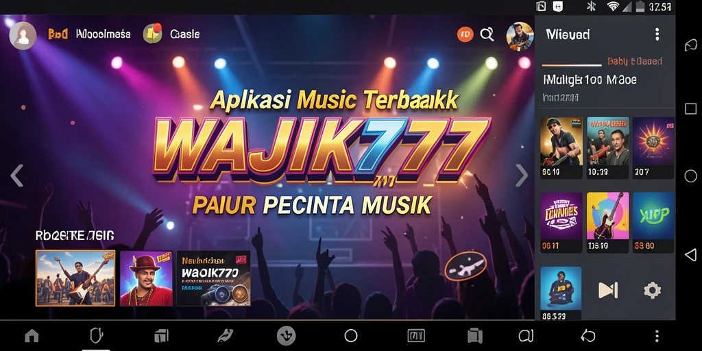 Gameplay WAJIK777 menampilkan interaksi pengguna dengan musik.