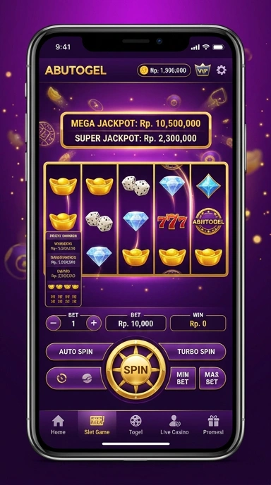 Tampilan antarmuka abutogel yang sederhana dan efektif.